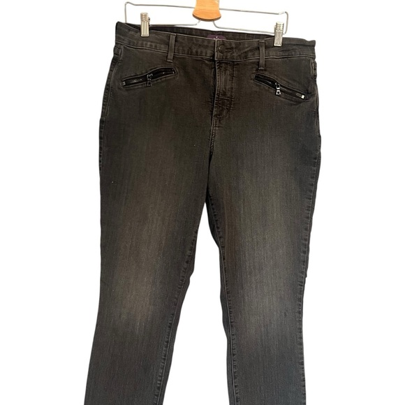 NYDJ Black Women's Jeans skinny size 14 - Picture 2 of 9